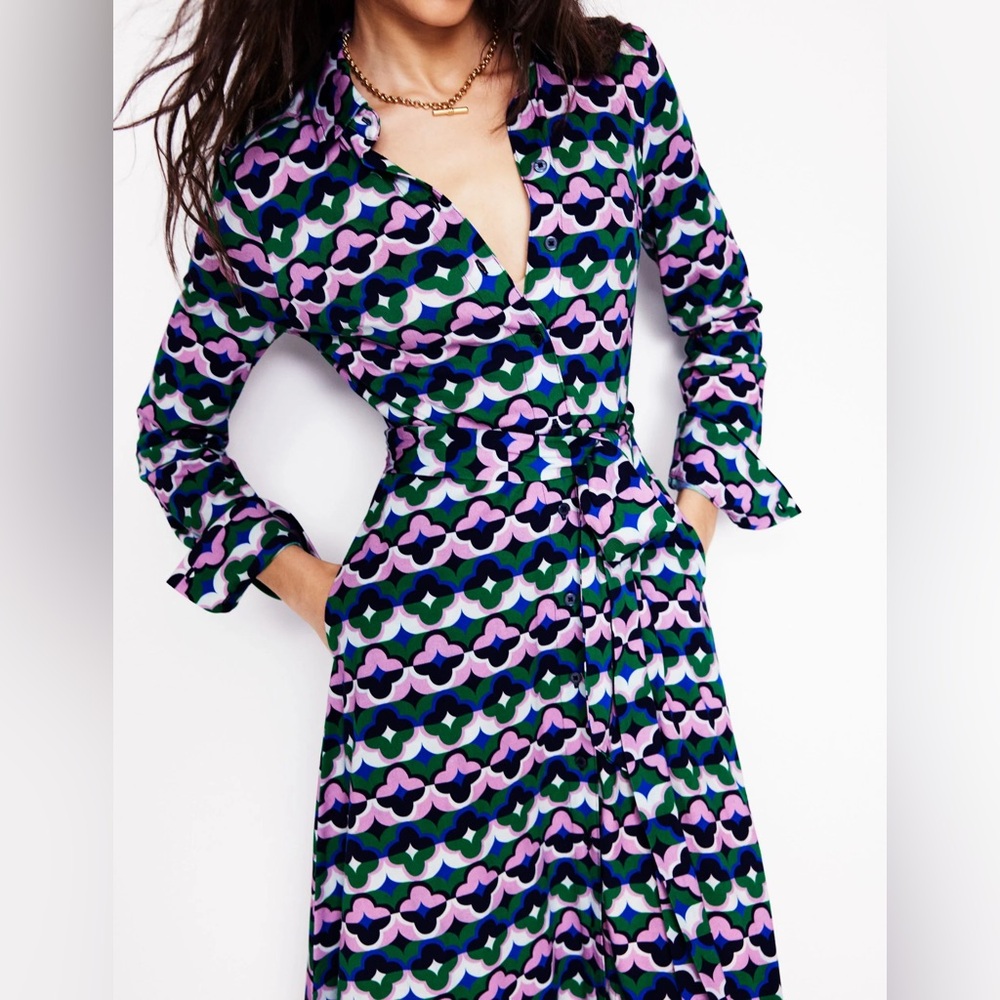Boden Marcia Jersey Shirt Dress